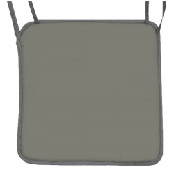 Μαξιλάρι καρέκλας τετράγωνο με δέσιμο ρέλι 38,5x38,5x2cm γκρι ΚΩΔ.0393 Μαξιλάρι καρέκλας τετράγωνο με δέσιμο ρέλι 38,5x38,5x2cm γκρι ΚΩΔ.0393